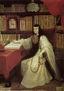Miguel Cabrera Sor Juana oil painting